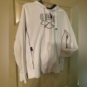 Arena Sport White Team Line Hooded Sweatshirt